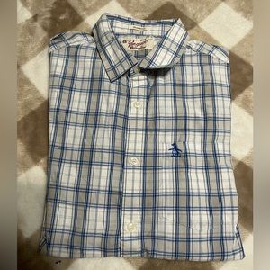Men’s Penguin Short Sleeve Button Up Shirt